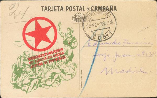 765 | Guerra Civil. Tarjeta Postal Republicana