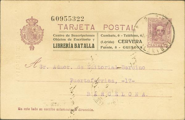 899 | Entero Postal