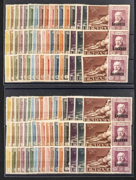 35 | Spanish Collection. Sets and stamps stock