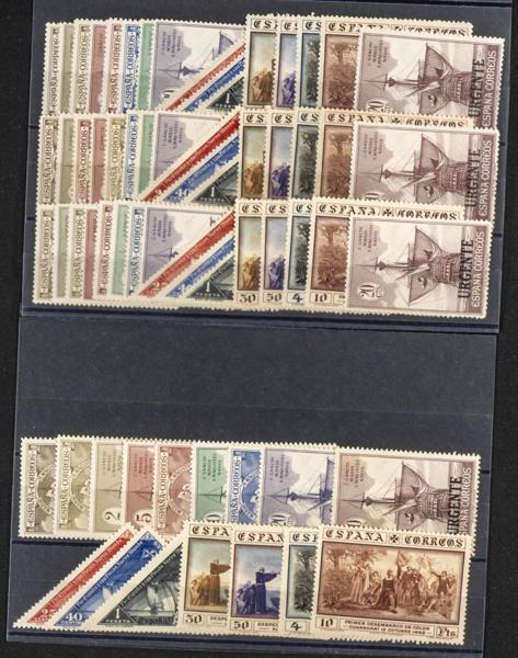 37 | Spanish Collection. Sets and stamps stock