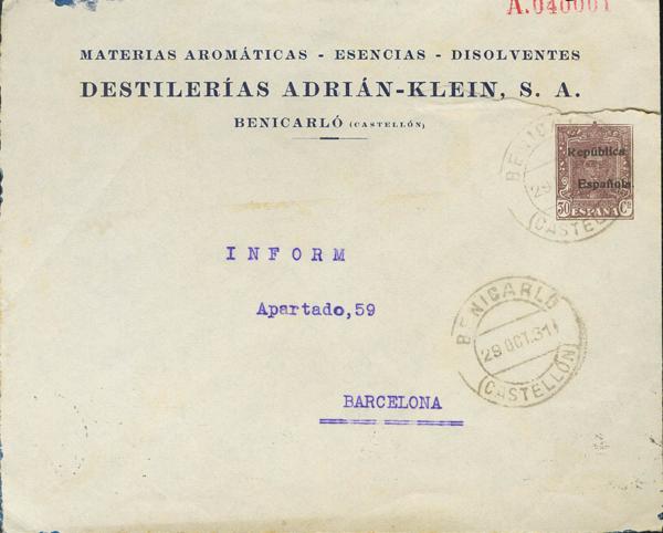 1279 | Postal Stationery. Private Postal Stationery