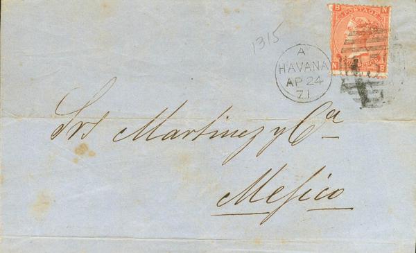 1558 | Cuba. Agencia Postal Británica