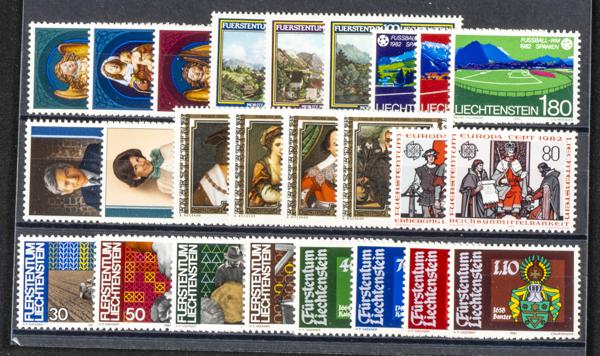 1003 | Liechtenstein. Stock de Series y Sellos