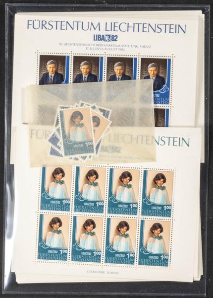 1006 | Liechtenstein. Stock de Series y Sellos