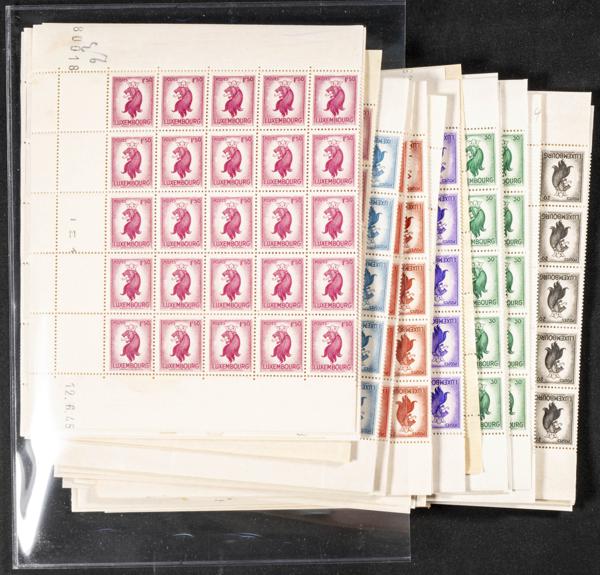 1098 | Luxembourg. Sets and stamps stock