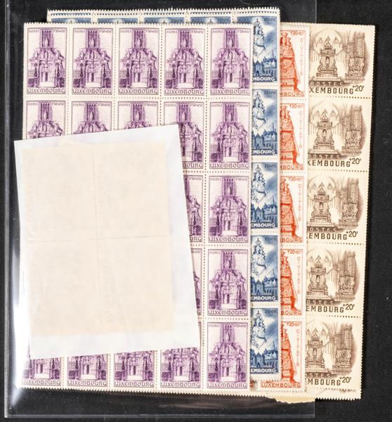 1099 | Luxembourg. Sets and stamps stock