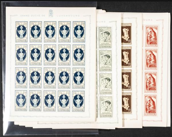 1100 | Luxembourg. Sets and stamps stock