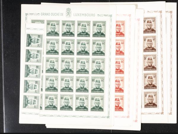 1101 | Luxembourg. Sets and stamps stock