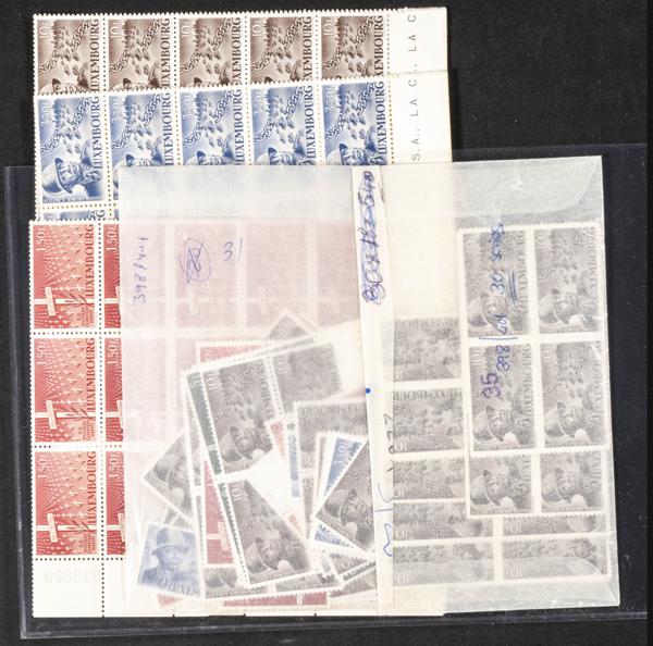 1104 | Luxembourg. Sets and stamps stock