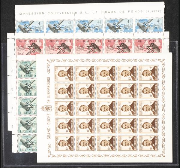 1107 | Luxembourg. Sets and stamps stock
