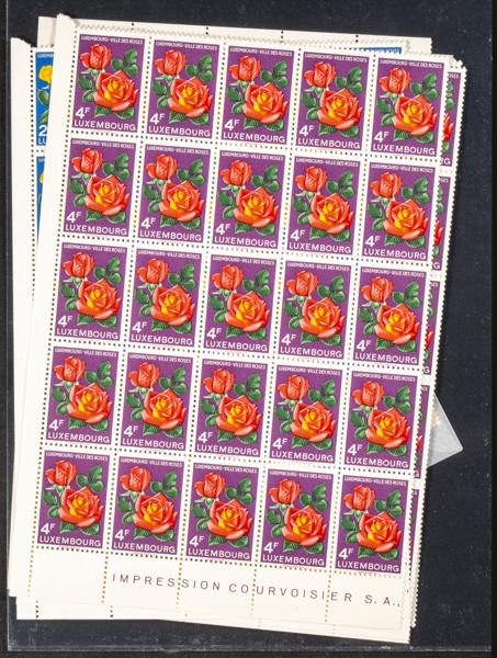 1125 | Luxembourg. Sets and stamps stock