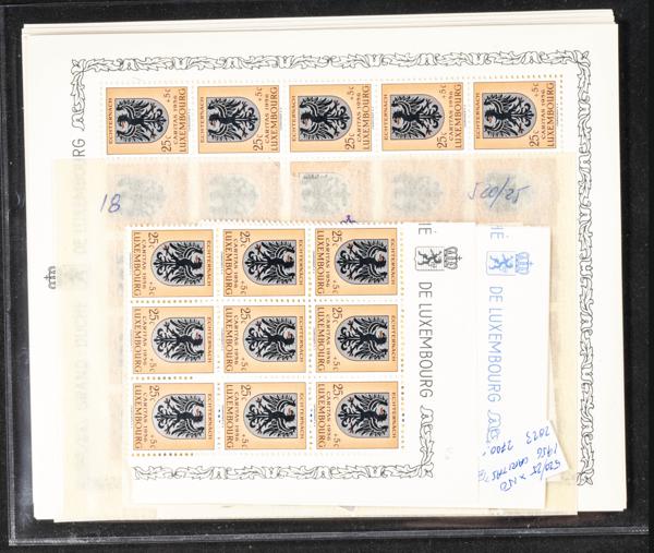 1129 | Luxembourg. Sets and stamps stock