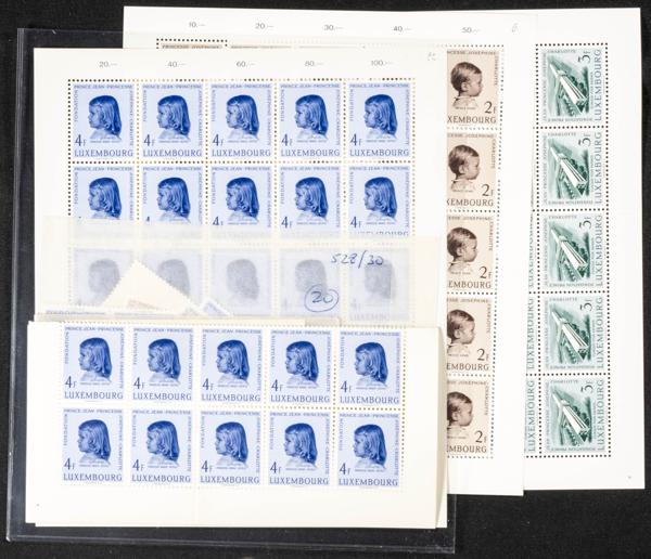 1131 | Luxembourg. Sets and stamps stock