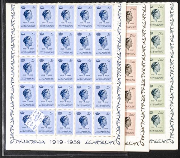 1136 | Luxembourg. Sets and stamps stock