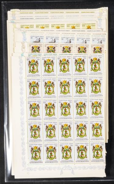 1143 | Luxembourg. Sets and stamps stock