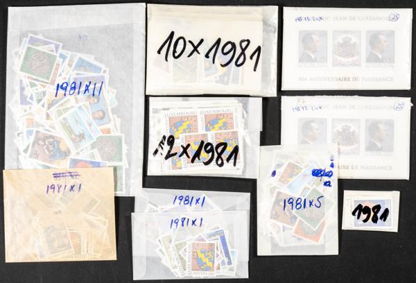 1178 | Luxembourg. Sets and stamps stock