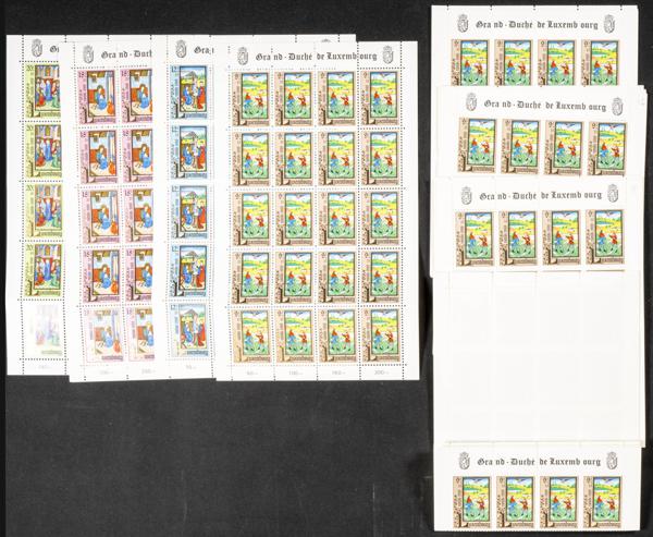 1205 | Luxembourg. Sets and stamps stock