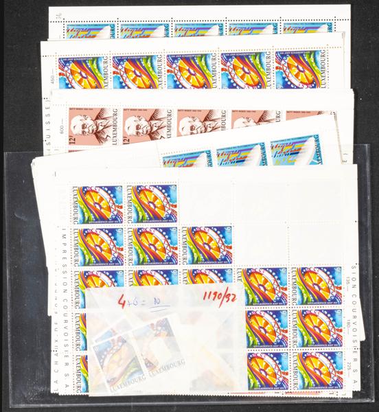 1212 | Luxembourg. Sets and stamps stock