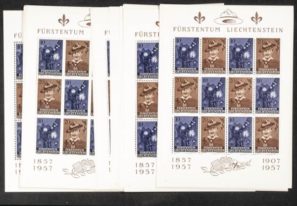 947 | Liechtenstein. Sets and stamps stock