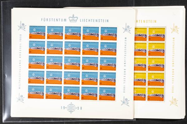 949 | Liechtenstein. Sets and stamps stock