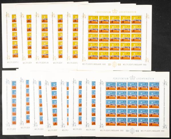 952 | Liechtenstein. Sets and stamps stock