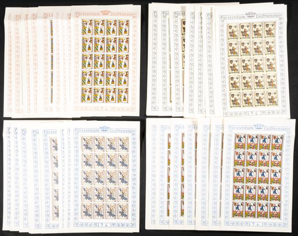 959 | Liechtenstein. Sets and stamps stock