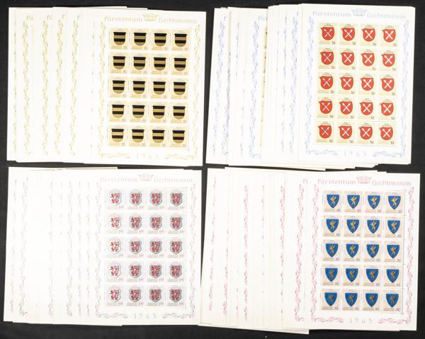 966 | Liechtenstein. Sets and stamps stock