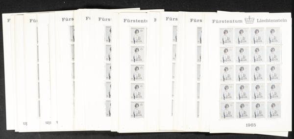 967 | Liechtenstein. Sets and stamps stock