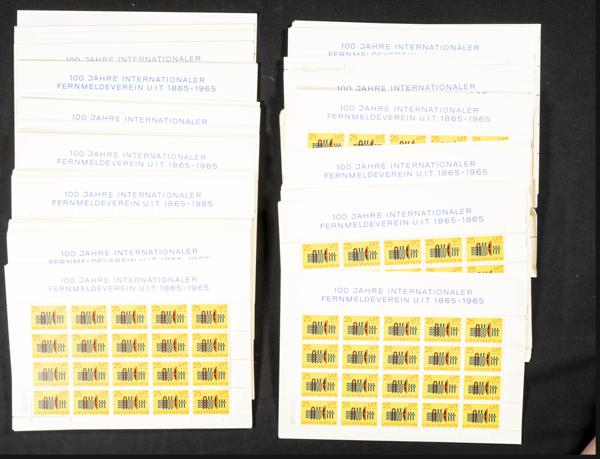 968 | Liechtenstein. Sets and stamps stock