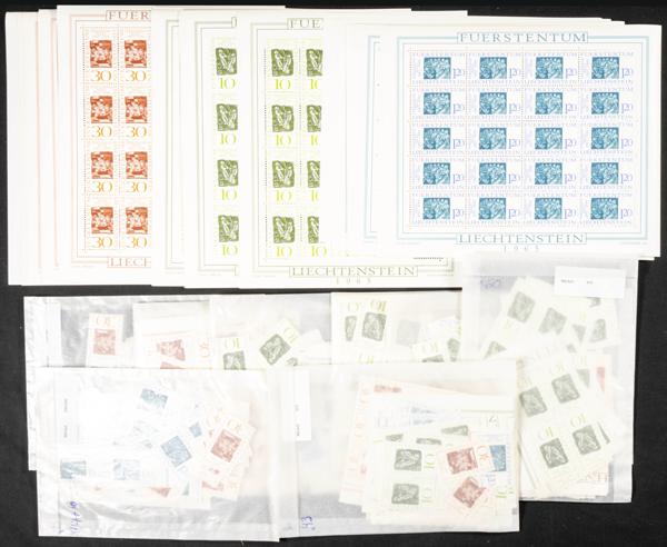 969 | Liechtenstein. Sets and stamps stock