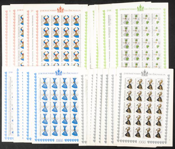972 | Liechtenstein. Sets and stamps stock