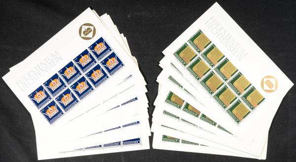 978 | Liechtenstein. Sets and stamps stock