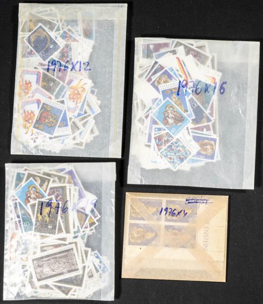 987 | Liechtenstein. Sets and stamps stock