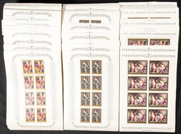988 | Liechtenstein. Sets and stamps stock
