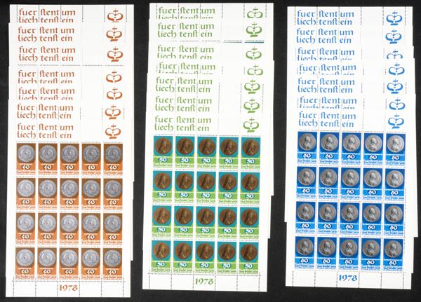 992 | Liechtenstein. Sets and stamps stock