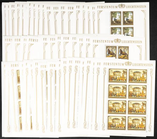 993 | Liechtenstein. Sets and stamps stock