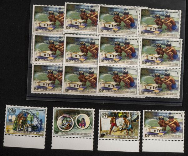 555 | Burundi. Sets and stamps stock