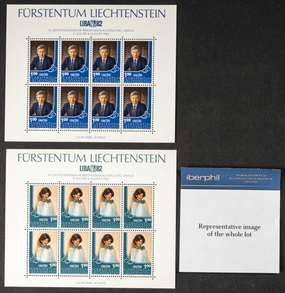 825 | Liechtenstein. Sets and stamps stock