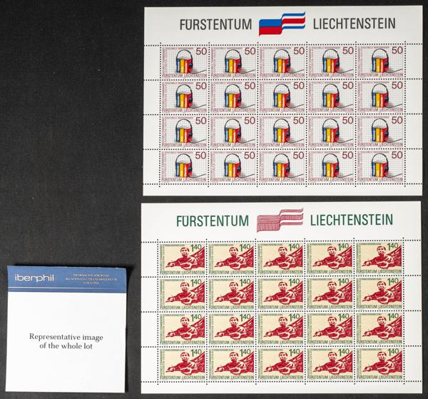 837 | Liechtenstein. Sets and stamps stock