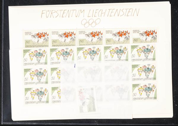 838 | Liechtenstein. Sets and stamps stock