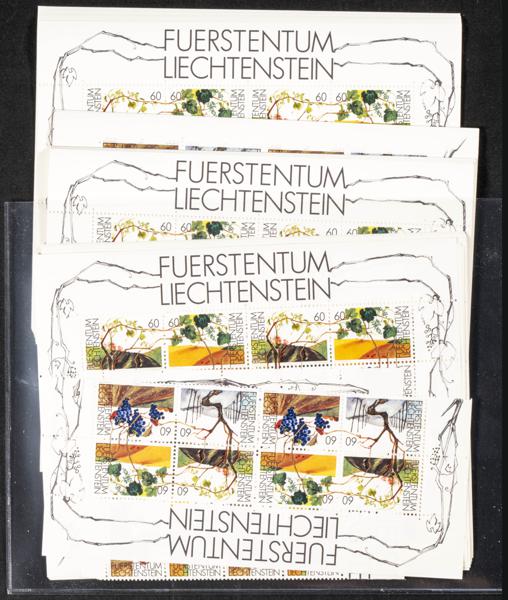 842 | Liechtenstein. Sets and stamps stock