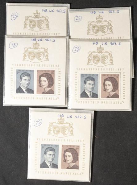 849 | Liechtenstein. Sets and stamps stock
