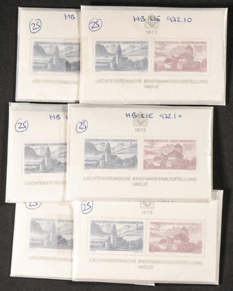851 | Liechtenstein. Sets and stamps stock