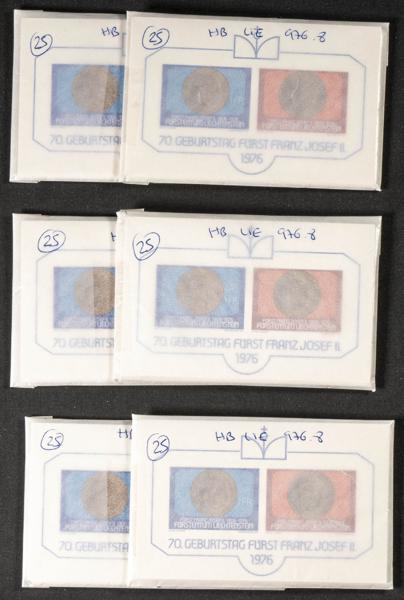 852 | Liechtenstein. Sets and stamps stock