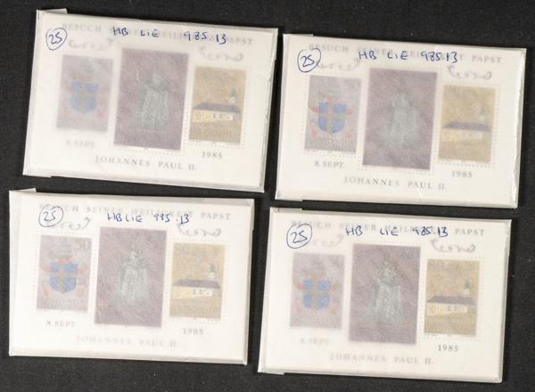 854 | Liechtenstein. Sets and stamps stock