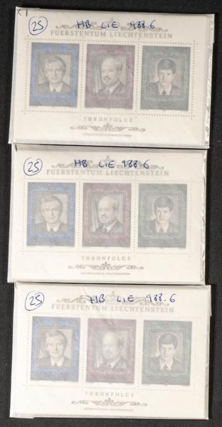 855 | Liechtenstein. Sets and stamps stock