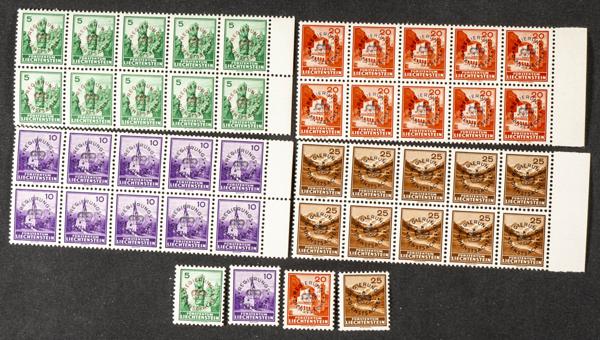 857 | Liechtenstein. Sets and stamps stock