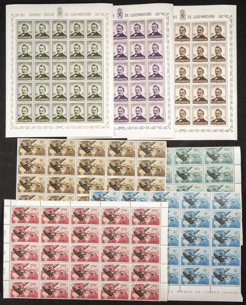 869 | Luxembourg. Sets and stamps stock