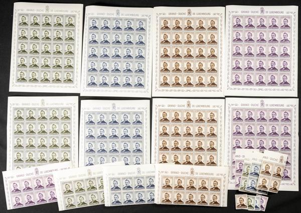 870 | Luxembourg. Sets and stamps stock