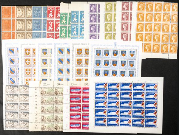 893 | Luxembourg. Sets and stamps stock